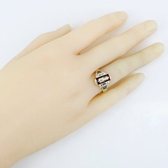 Vintage 10k Yellow Gold Class Ring from Wendall Phillips High 1961 by Jostens - Picture 8 of 8